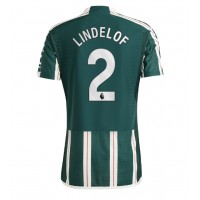 Camiseta Manchester United Victor Lindelof #2 Visitante Equipación 2023-24 manga corta